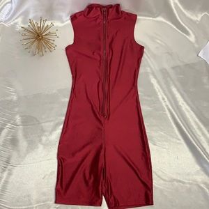 🔴BODY SUIT/ROMPER (BURGANDY)